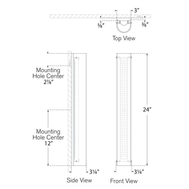 Visual Comfort Barbara Barry for Visual Comfort Signature Penhold 24" Bath Light in Soft Brass with White Glass For Sale - Image 4 of 6