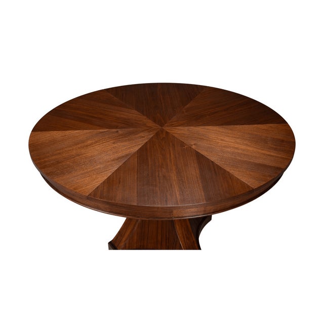 Art Deco Style Walnut Dining Table For Sale - Image 11 of 13