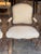 French Pair of 19th Century French Armchairs With Carved Floral Crests For Sale - Image 3 of 12