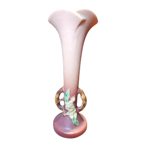 Roseville Apple Blossom Bud Vase