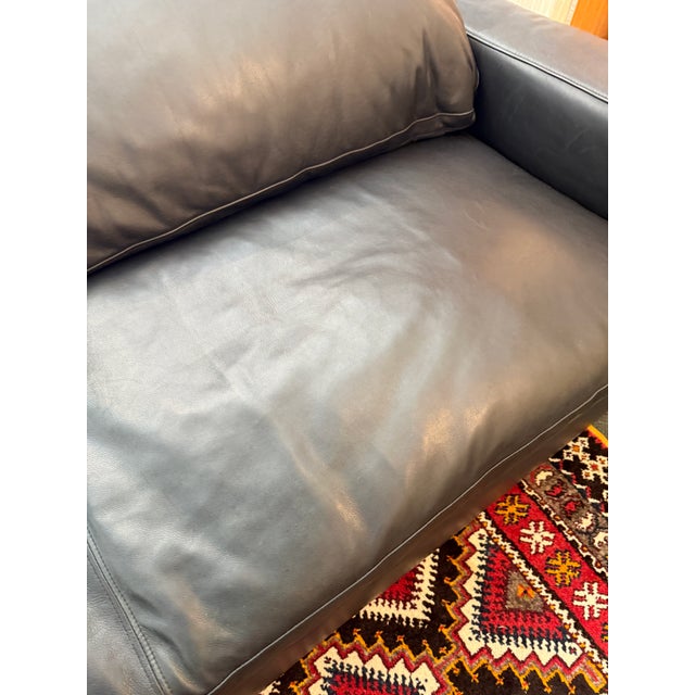 Restoration Hardware Restoration Hardware the Cloud Sofa, Ebony Cavalo Leather For Sale - Image 4 of 12