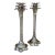 Pair of John Richard Silver Palm Tree Candlesticks Hollywood Regency For Sale