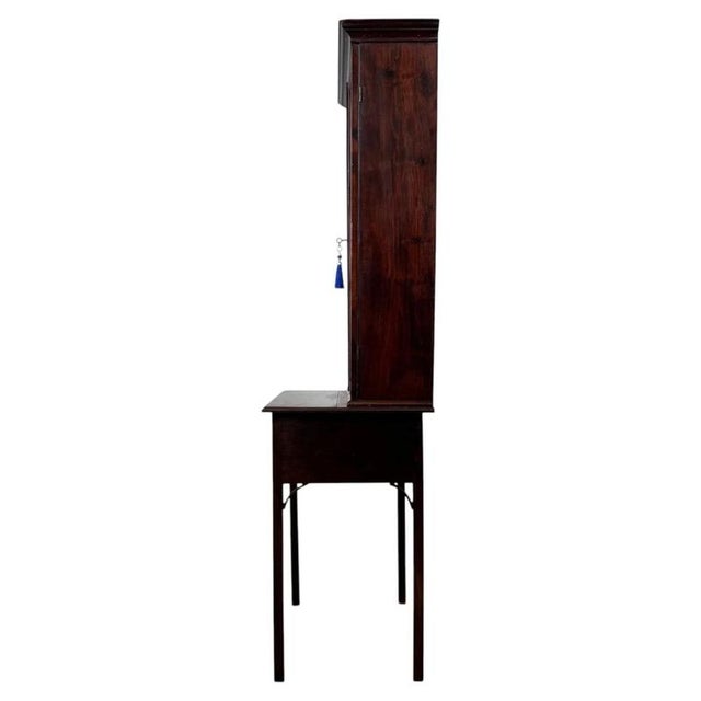 Antique English Georgian Mahogany Display Cabinet, 1700s For Sale - Image 11 of 13