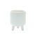 Modern Ribbed Stone Footed Planter (Set of 2) For Sale - Image 3 of 3