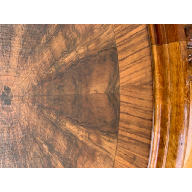 Early 20th Century 20th Century Mariano Garcia Spanish Round Side Table with Burl Top For Sale - Image 5 of 18