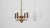Mid 20th Century 20th Century Belgian Colonial Revival Brass Three-Arm Chandelier For Sale - Image 5 of 18