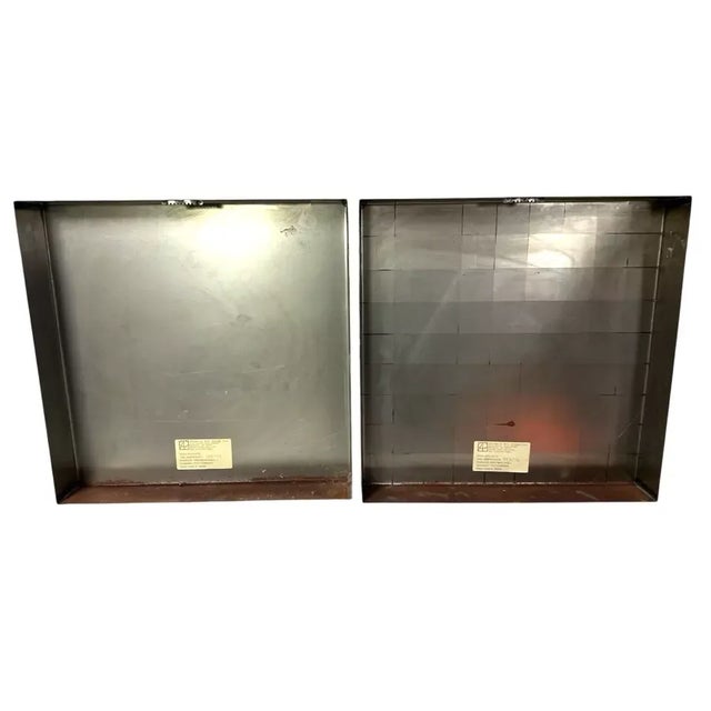 Bronze Pair of Jennifer Hollack 3d Modern Metal Artwork Simpatico I & III For Sale - Image 8 of 11