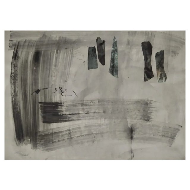 Rafael Ruz, Traces, 1987, Mixed Media on Paper For Sale