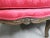 Wood Louis XV Red Upholstered Carved Walnut Window Bench For Sale - Image 7 of 8