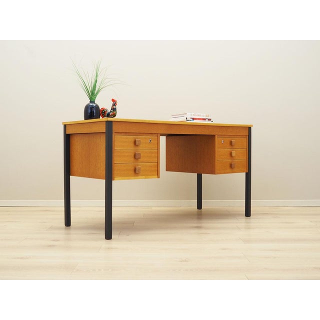 Danish Ash Desk from Domino Møbler, 1970s For Sale - Image 4 of 14