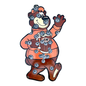Vintage Bullet Hole Bear Wall Sculpture