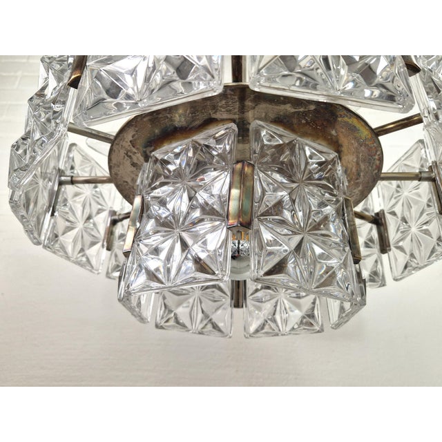 Vintage Crystal Pendant by Egon Hillebrand for Hillebrand Lighting, 1960s For Sale - Image 12 of 14