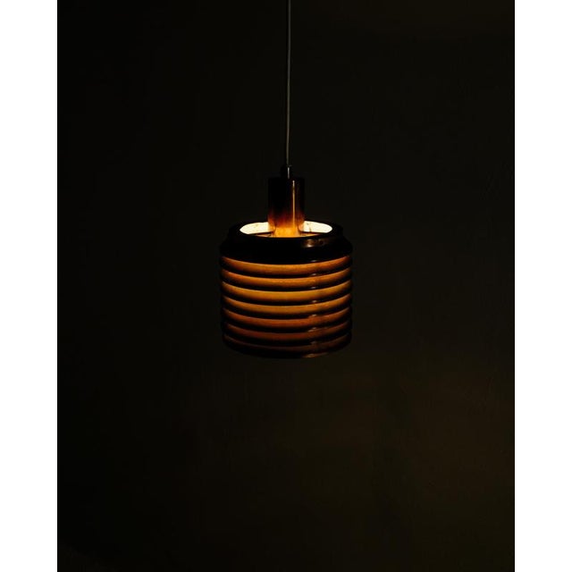 Swedish Mid-Century Copper Ceiling Pendant Lamp by Hans-Agne Jakobsson, 1950s For Sale - Image 4 of 7