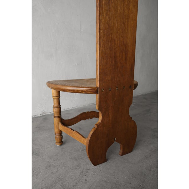 Antique Carved French Oak Corner Chair For Sale In Las Vegas - Image 6 of 9