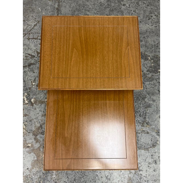 Wood Two-Tier Side Table, Mid 20th Century. For Sale - Image 7 of 12