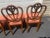 Set of 4 Hepplewhite-Style Shield-Back Dining Chairs With Coral Jacquard Upholstery, C. Mid-20th Century For Sale In Columbia, SC - Image 6 of 10