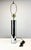 Mid Century Modern Attributed to Sonneman Chrome Cylinder Table Lamp For Sale - Image 10 of 12