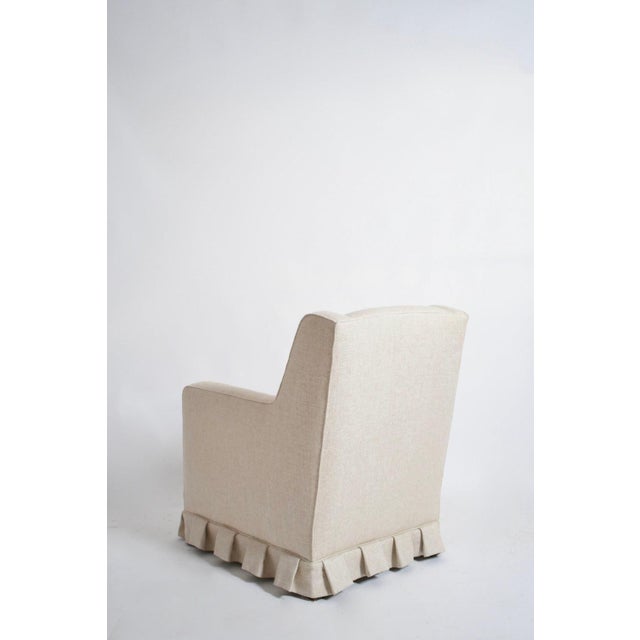 Off White Fringe Lounge Chairs, 1940s, Set of 2 For Sale - Image 4 of 6