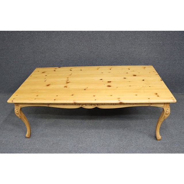Louis XV Style Pine Farm Table For Sale - Image 9 of 11