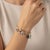 1920s Art Deco 14k Gold and Platinum Diamond and Gem Set Charm Bracelet For Sale - Image 12 of 12