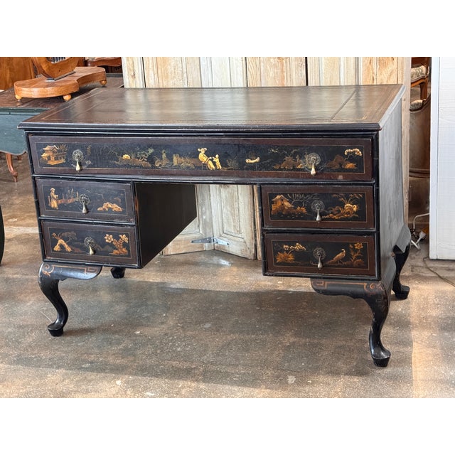 Chinoiserie 19th Century English Chinoiserie Desk For Sale - Image 3 of 12