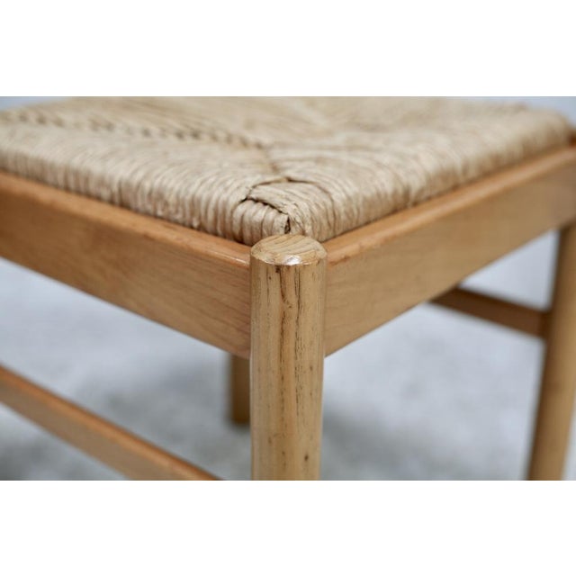 Set of Vintage French Straw Chairs, 1960 For Sale - Image 4 of 16