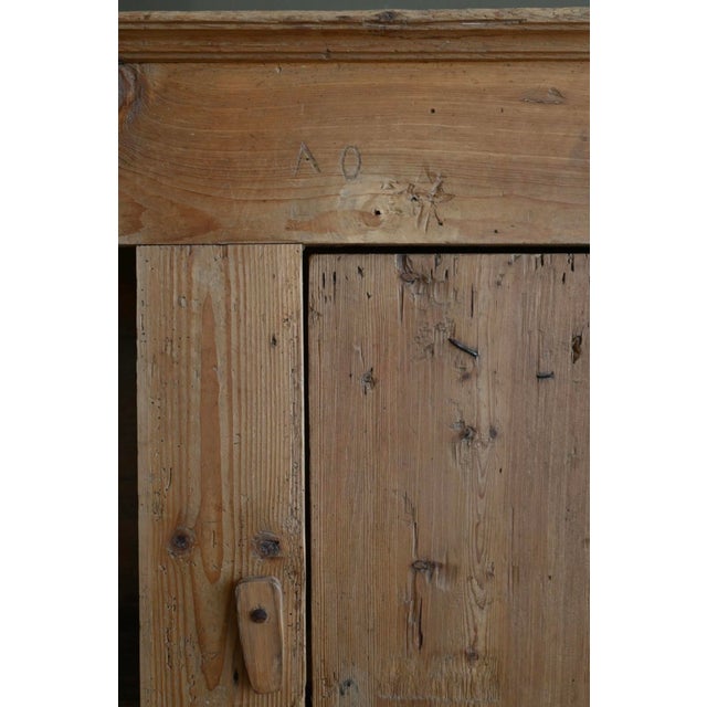 Wood Antique French Pinewood Cabinet For Sale - Image 7 of 7