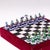 Indian Silver and Enamel Chess Set with Silk and Velvet Board, Jaipur, 1950s, Set of 33 For Sale - Image 4 of 18
