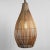 Handmade raw organic bamboo strip bottle shaped hanging lantern. Each slightly unique in natural detail and finish....