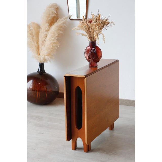 Scandinavian Drop-Leaf Table in Bendt Winge Teak and Beech, 1960s For Sale - Image 13 of 17