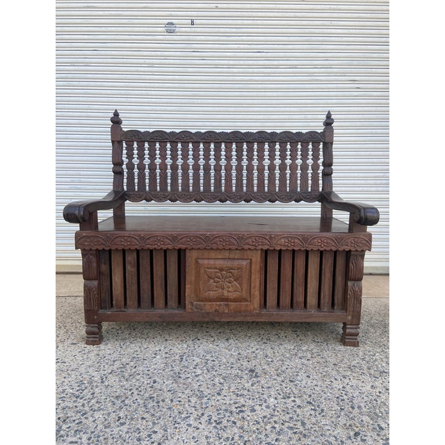 Spanish 19th Century Coop Bench Chairish
