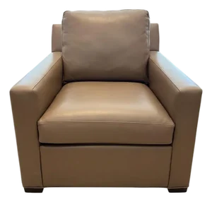 New Hancock & Moore Brown Leather Club Lounge Chair