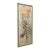 4' Tall Vintage Wall Panel, Oriental, Watercolour on Silk, Framed Art, Art Deco For Sale