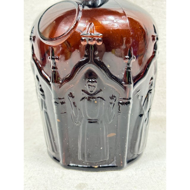 Antique Amber Figural Monk Bottle For Sale - Image 10 of 12