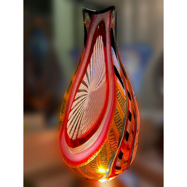 Murano Vase by Schiavon For Sale - Image 9 of 12