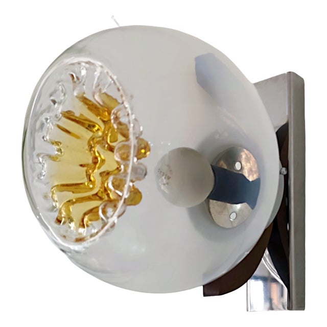 Murano Wall Lights from Mazzega, 1960s, Set of 2 For Sale