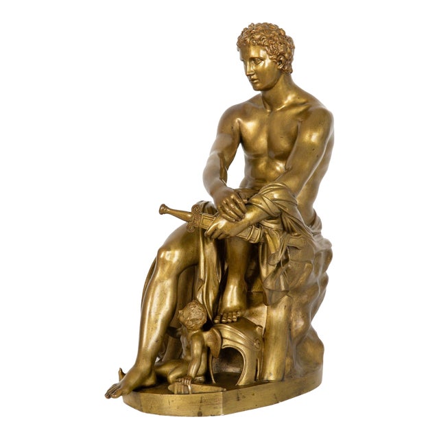 Fine Grand Tour Italian Bronze Sculpture of Ludovisi Ares (Mars) Ca. 1872 For Sale