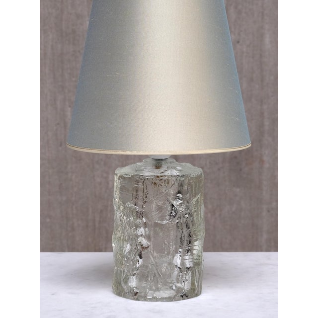 Silver Glass Table Lamps by Göte Augustsson for Ruda Glasbruk, Sweden, 1960s, Set of 2 For Sale - Image 8 of 12