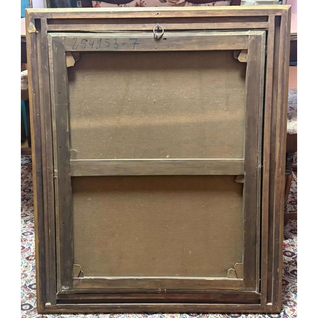 Circle of Sir Peter Paul Rubens, Nocturnal Candlelight Scene with Elderly Woman and Child, Oil on Canvas, 17th Century, Framed For Sale - Image 11 of 13