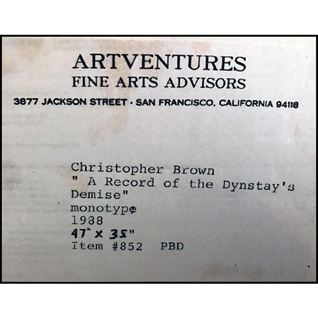 Late 20th Century A Record of the Dynasty's Demise, Christopher Brown For Sale - Image 4 of 4