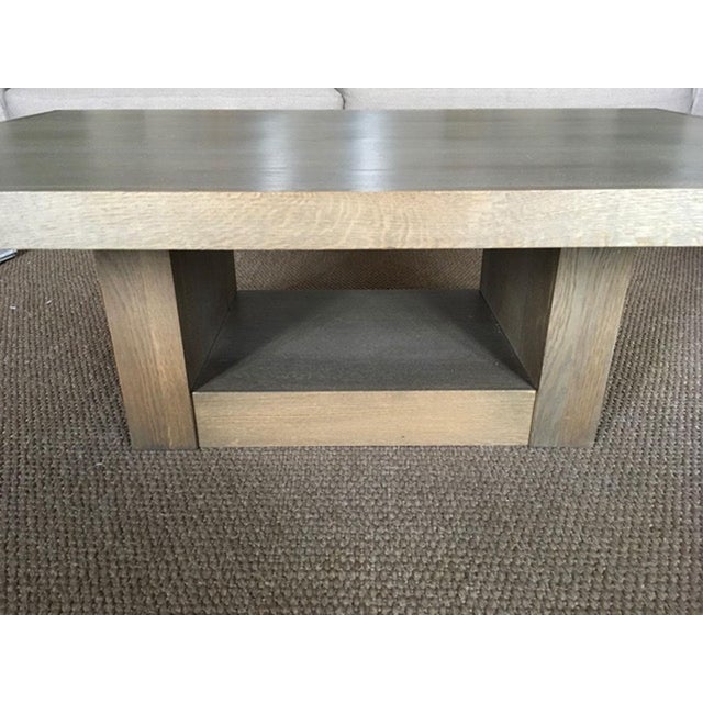 Contemporary Italian Coffee Table in Grey Oak by Dimore Di Lucia Valzelli For Sale - Image 3 of 9