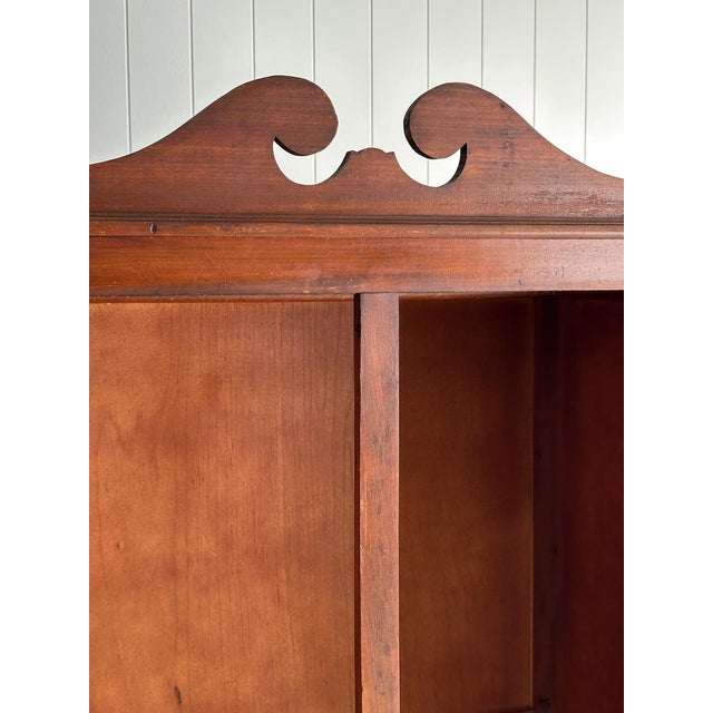 Late 19th Century Antique Mahogany Wardrobe Armoire With Original Mirrors For Sale - Image 12 of 16