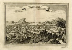 Panoramic View of Mexico City, 1754, Print