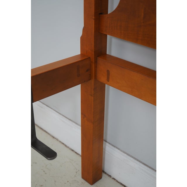 Eldred Wheeler Queen Size Tiger Maple Bed For Sale - Image 12 of 16