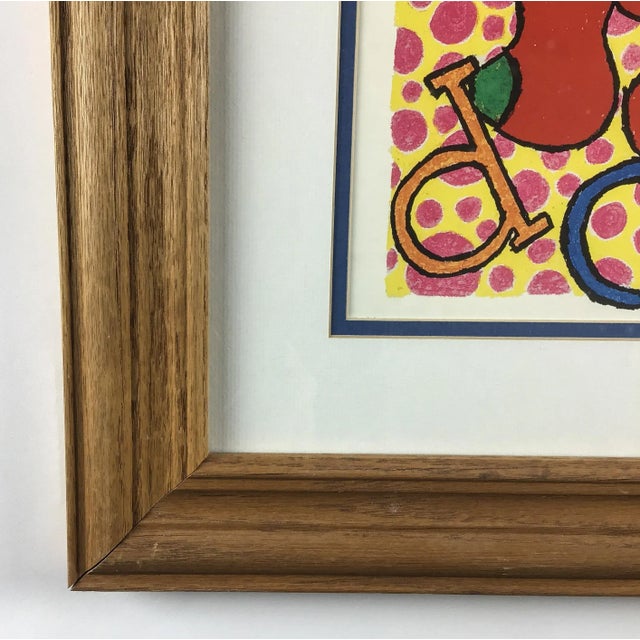 Oak Framed Vintage Print Pair Doll & Bear For Sale In Portland, ME - Image 6 of 11