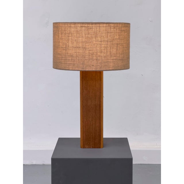 Vintage Teak Table Lamp, 1970s For Sale - Image 6 of 15