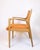 Wood Vintage Armchair in Oak and Orange Fabric by Karl Erik Ekselius for Joc Vetlanda, 1960s For Sale - Image 7 of 13
