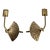 Hollywood Regency Solid Brass Curtain Tiebacks, a Pair For Sale