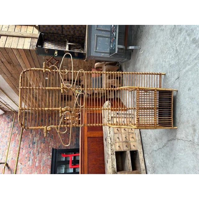 Rattan Locker Room from DLG Audoux Minet, 1960s For Sale - Image 9 of 13