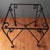 Metal French Art Deco Black Wrought Iron Outdoor Patio Garden Table For Sale - Image 7 of 18